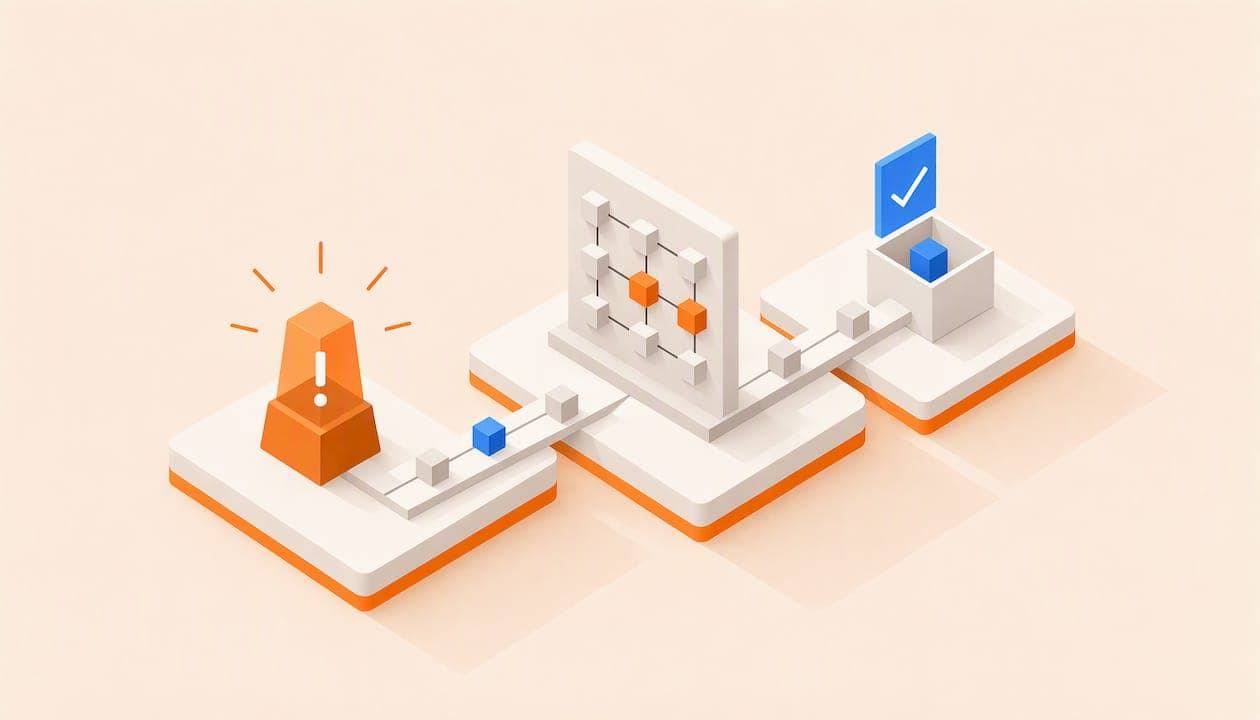 Isometric architecture of a digital Andon system